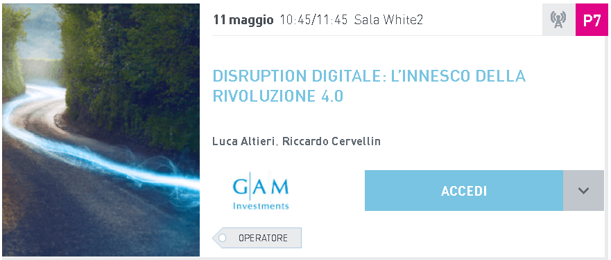 Scopri di più sull'articolo DISRUPTION DIGITALE: L’INNESCO DELLA<br>RIVOLUZIONE 4.0